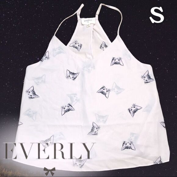 Everly open back sheer tank. Small adjustable - Picture 1 of 5